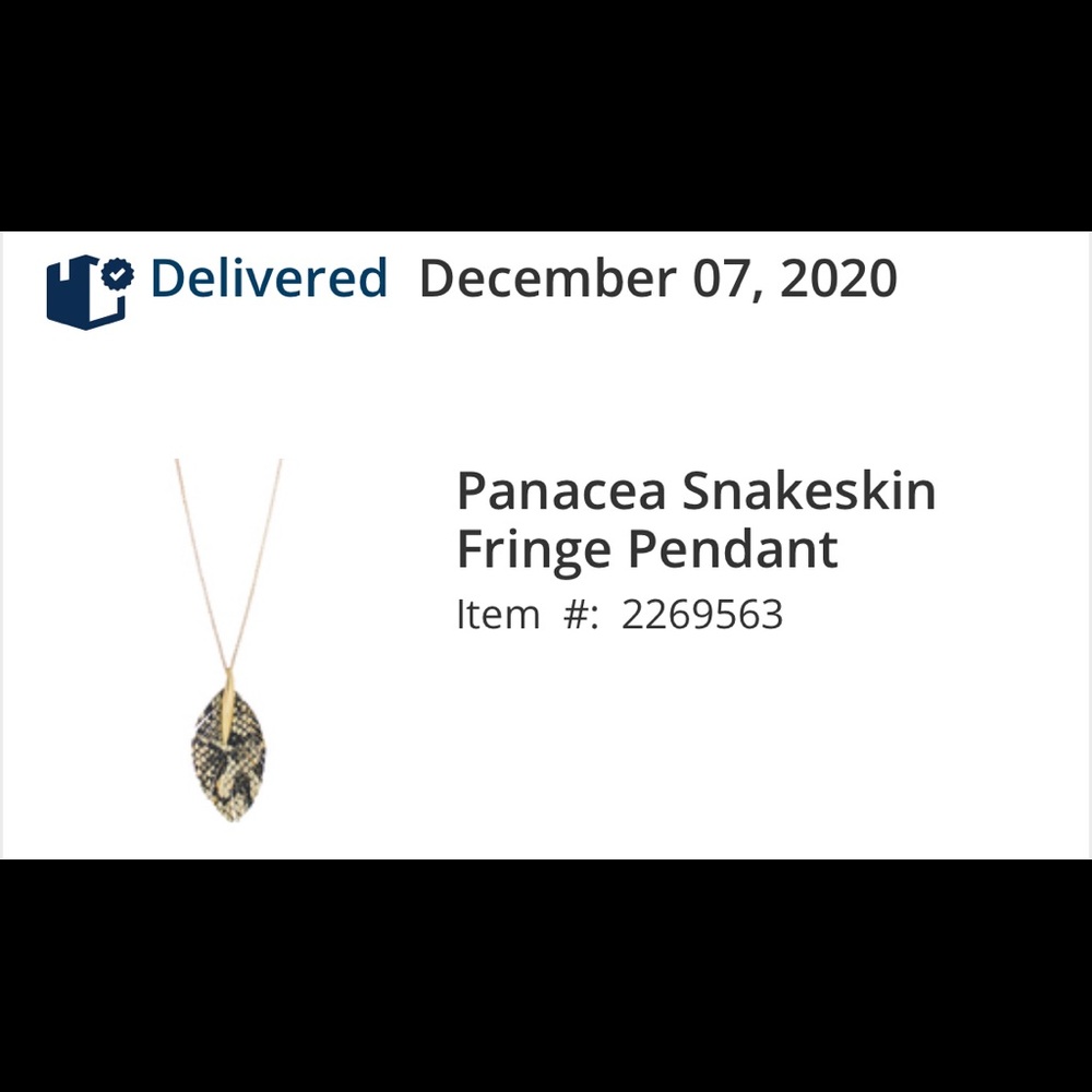 Panacea snakeskin and gold necklace